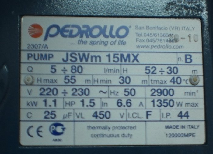 Pedrollo Jswm 15mx  -  6