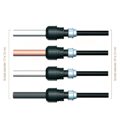 Муфта універсальна 25 мм x 27/35 мм Unidelta 1033 — схема підключення