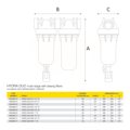 Фільтр HYDRA RAINMASTER DUO 1/2" (латунь) + картриджи RAH, LA 45°C 8 bar KIT — фото