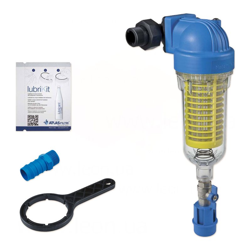Фільтр самопромивний HYDRA DS MP (поворотна група) 3/4-1" + картридж RLH 90 mcr KIT