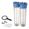 Фільтр-колба DP BIG DUO TS (прозора) 1" IN (пластик) 20" 45°C 8,3 bar KIT — фото