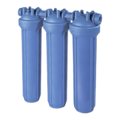 Фільтр-колба DP BIG TRIO AB (блакитна) 1" IN (пластик) 20" 45°C 8,3 bar KIT — фото