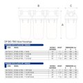 Фільтр-колба DP BIG TRIO AB (блакитна) 1" IN (пластик) 20" 45°C 8,3 bar KIT — фото