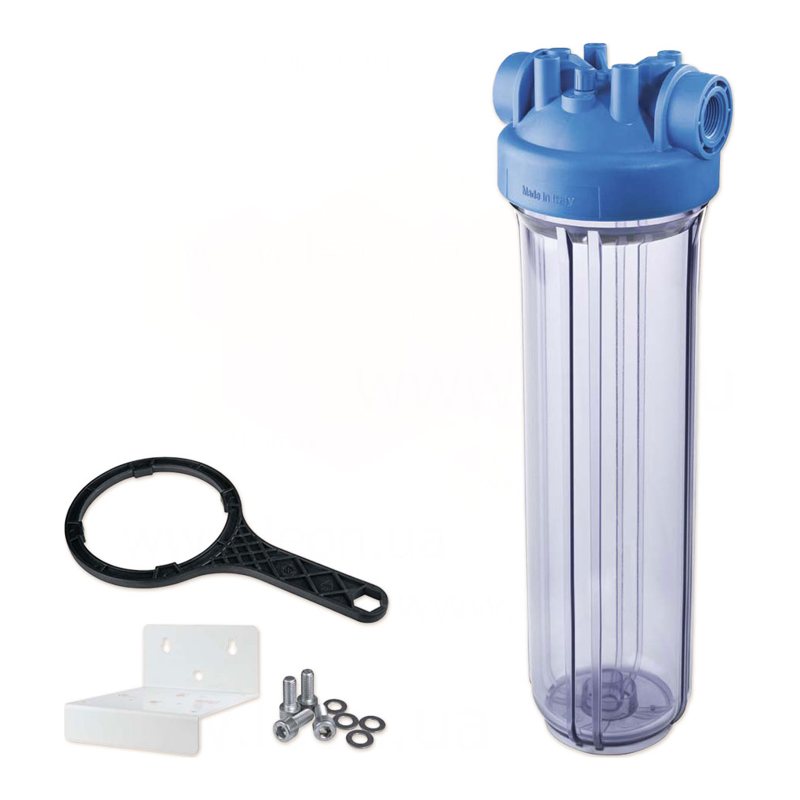 Фільтр-колба DP BIG TS (прозора) 1" IN (пластик) 20" 45°C 8,3 bar KIT