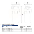 Фільтр-колба DP BIG TS (прозора) 1" IN (пластик) 20" 45°C 8,3 bar KIT — фото