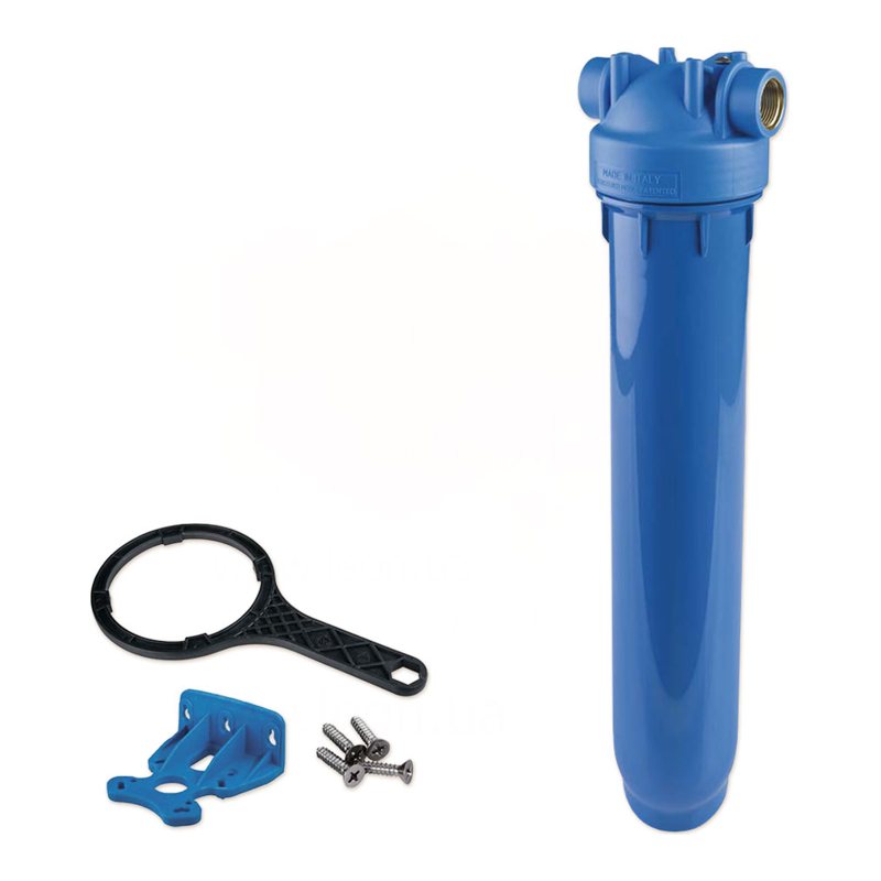 Фільтр-колба DP MONO AB (блакитна) 1" OT (латунь) 20" 45°C 8 bar KIT