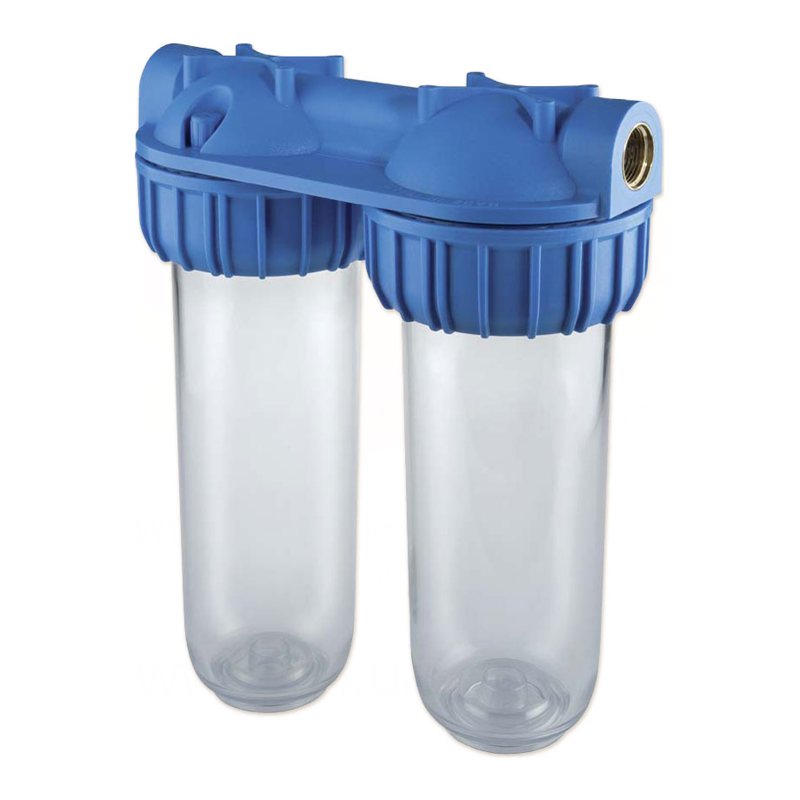 Фільтр-колба DUPLEX PLUS 3P 3/4" (латунь) 10" (senior) AFO SX TS 45°C 8 bar