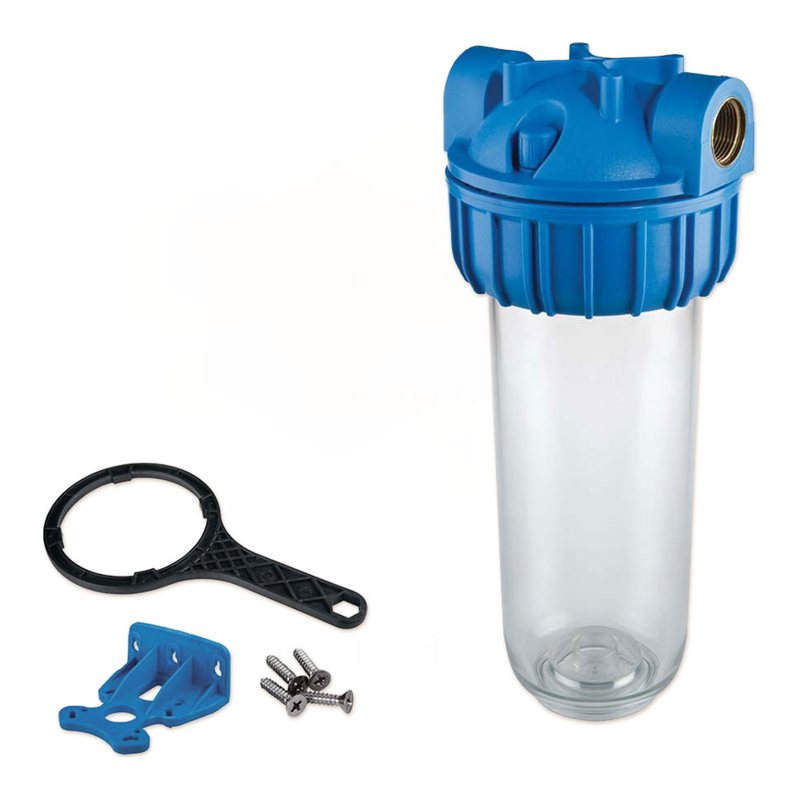 Фільтр-колба PLUS 3P 3/4" (латунь) 10" (senior) AFO SX TS 45°C 8 bar KIT