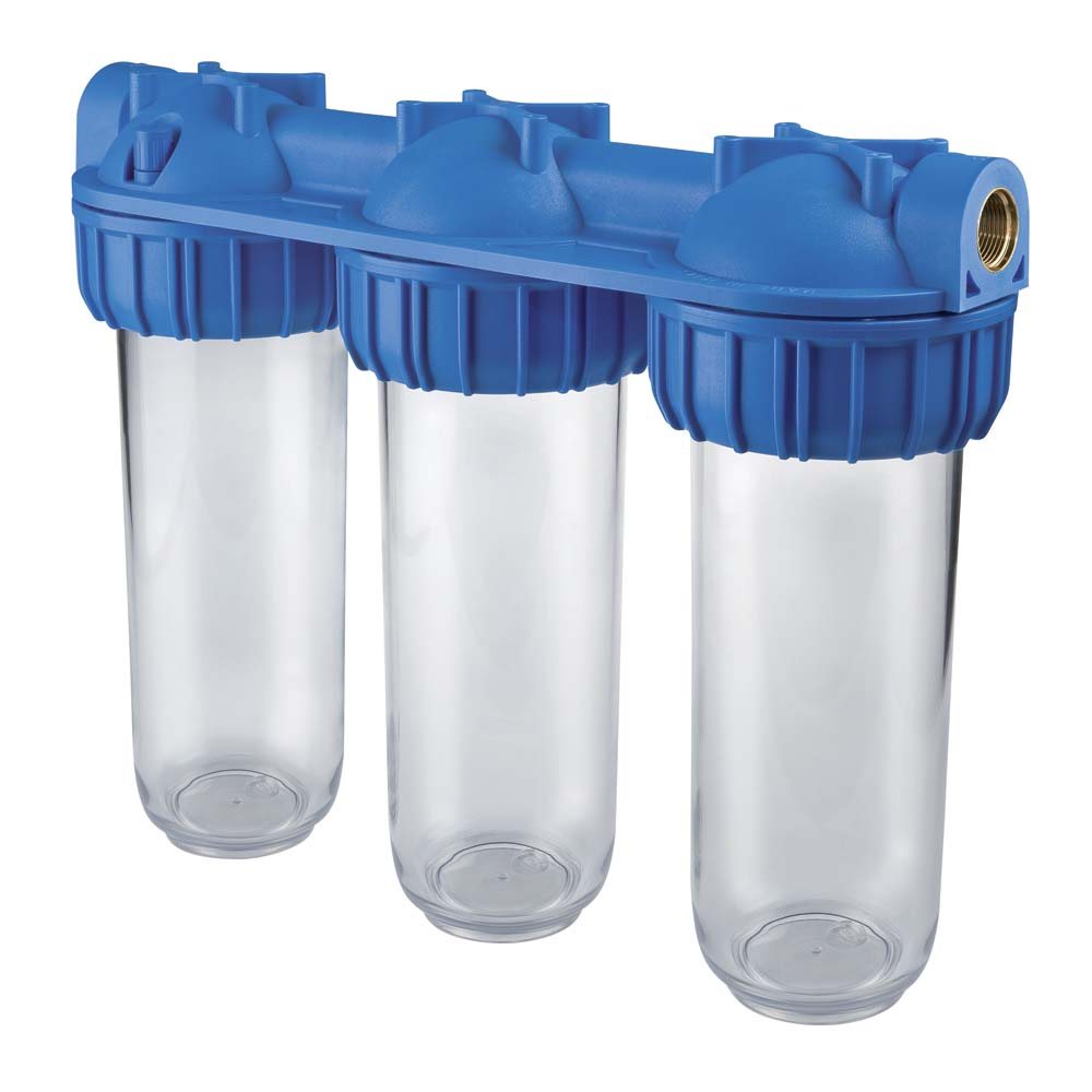Фільтр-колба TRIPLEX PLUS 3P 1 " (латунь) 10 " (senior) BFO SX TS 45°C 8 bar