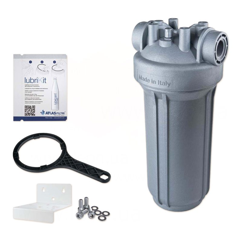 Фільтр-колба антимікробна DP BIG SANIC 1" IN (пластик) 10" 45°C 8 bar KIT