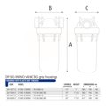 Фільтр-колба антимікробна DP BIG SANIC 1" IN (пластик) 20" 45°C 8 bar KIT — фото
