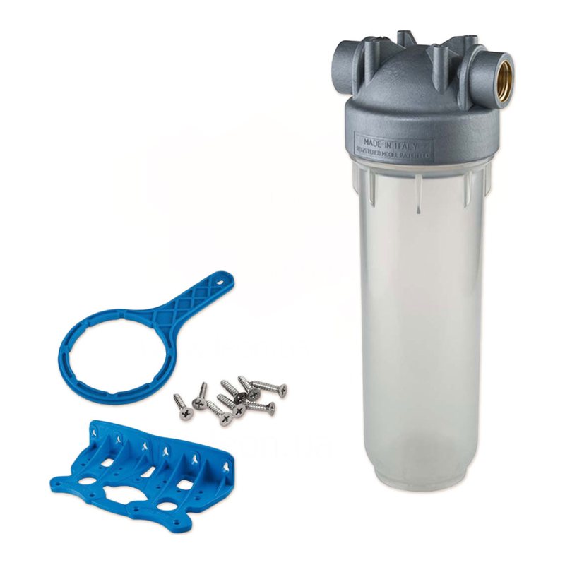 Фільтр-колба антимікробна DP MONO SANIC 3/4" OT (латунь) 10" 45°C 8 bar KIT