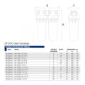 Фільтр-колби DP DUO TS (прозорі) 1/2" OT (латунь) 20" 45° 8 bar KIT — фото