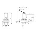 Calpeda GKV2 65-40G-0025F — схема и размеры