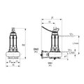 Calpeda GKA4 150-60L-0165N — схема та розміри