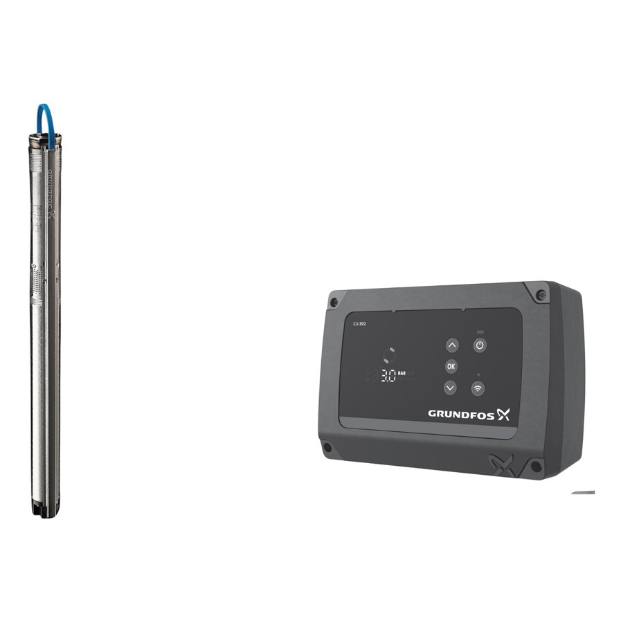 SQE 3-105 комплект постійного тиску (CU 302, кабель 80 м)