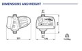 Контроллер давления EASYPRESS 2HP — габаритный чертёж