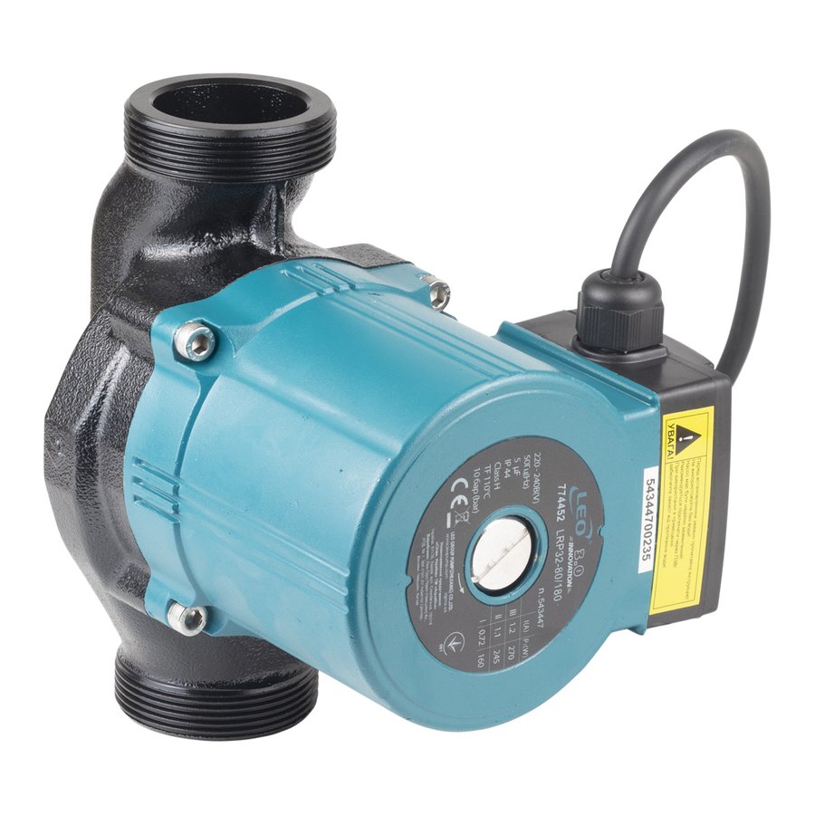 Насос циркуляційний 270Вт Hmax 8м Qmax 170л/хв діам. 2" 180мм+гайки діам. 1 1/4" LRP32-80/180 (774452)