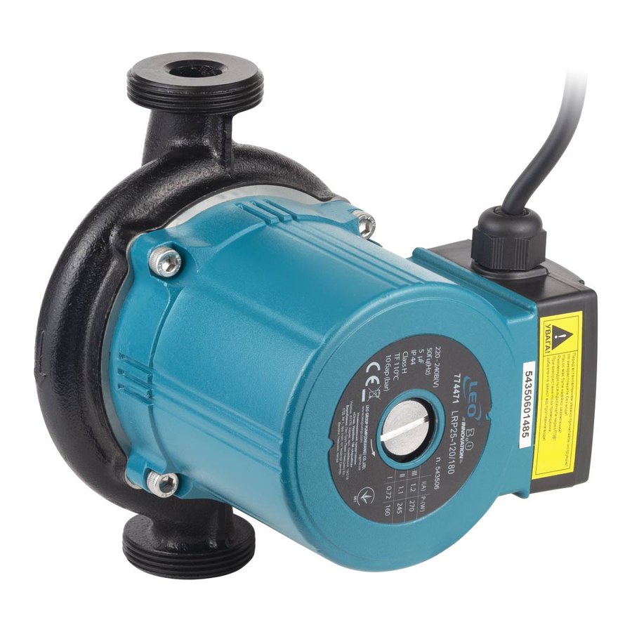 Насос циркуляційний 270Вт Hmax 12м Qmax 65л/хв діам. 1 1/2" 180мм+гайки діам. 1" LRP25-120/180 (774471)