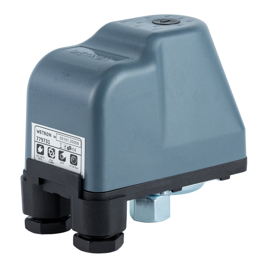 Реле тиску 1.5кВт 1.4-2.8 бар (гайка) SK-9C/1.5HP (779731)