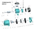 LEO Відцентровий самовсмоктувальний насос 0,75 кВт AJm75 (775384) — фото 4