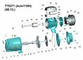 LEO Відцентровий самовсмоктувальний насос 1,1 кВт AJm110H (775371) — фото 2