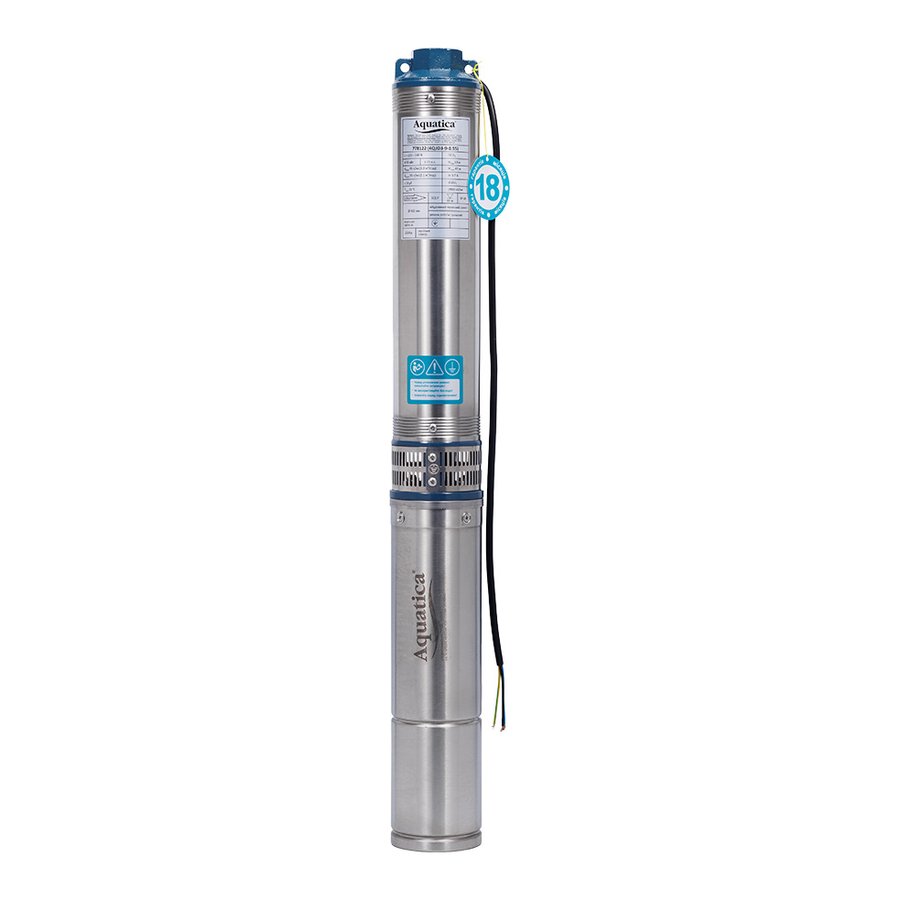 Насос відцентровий 0.92кВт H 105(82)м Q 55(35)л/хв діам. 105мм 4QJD3-15-0.92