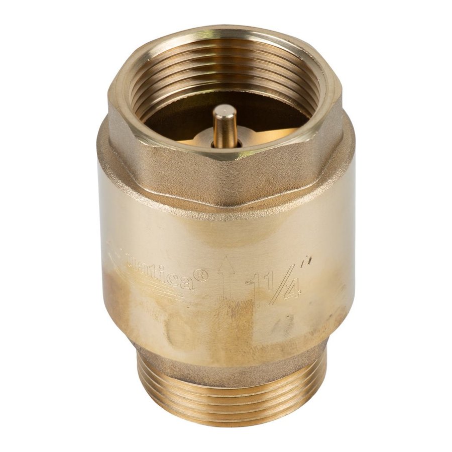 Обратный клапан 1 1/4" наруж. x 1 1/4" внутр., латунь, Euro (779657)