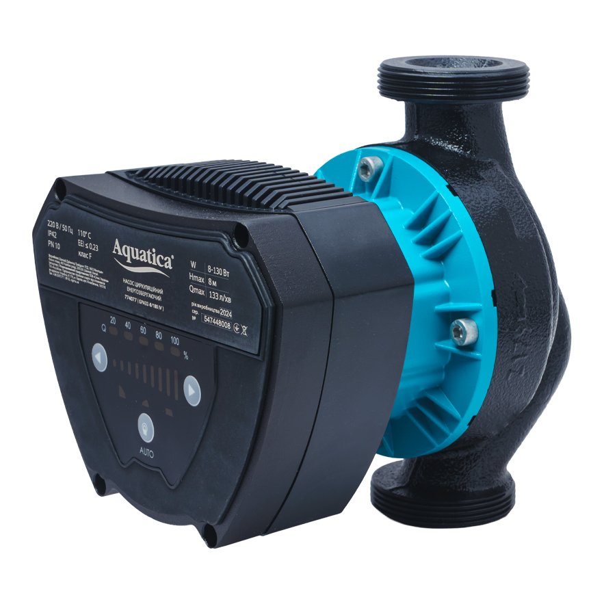 Насос циркуляційний енергозберігаючий 8-130Вт Hmax 8м Qmax 133л/хв діам. 2" 180мм + гайки діам. 11/4" GPA32-8/180 IV