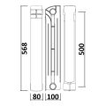 QUEEN THERM Радиатор биметаллический 500/100 (секция)