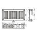QUEEN THERM Радиатор стальной 22/600x2000, боковое подключение