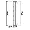 QUEEN THERM Радиатор биметаллический 500/100 VERTICAL/HORIZONTAL (секция)
